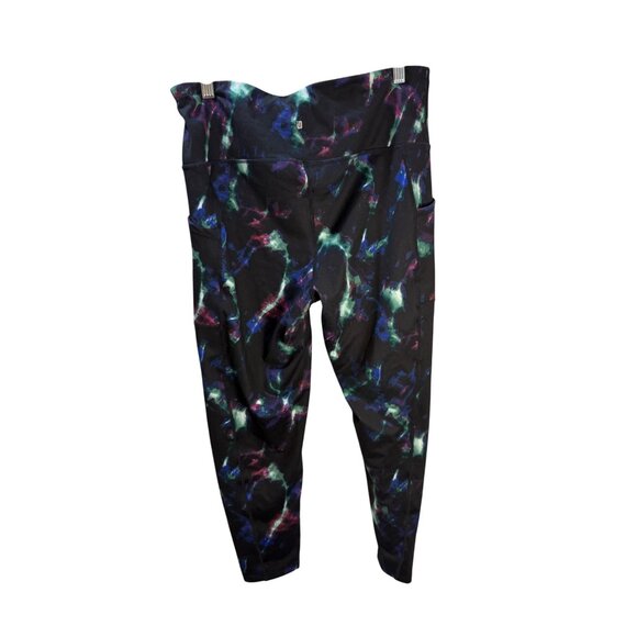 Ideology Womens Galaxy Print High-Waist Leggings With Side Pockets Size L Polyes - Picture 2 of 12